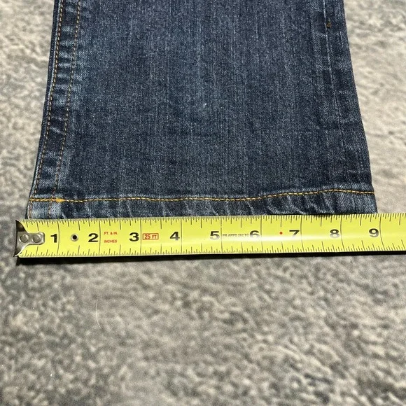 Seven7 Jeans Womens 30x34 Blue Low Rise Bootcut Flare Western Hippie Y2K - Picture 16 of 16